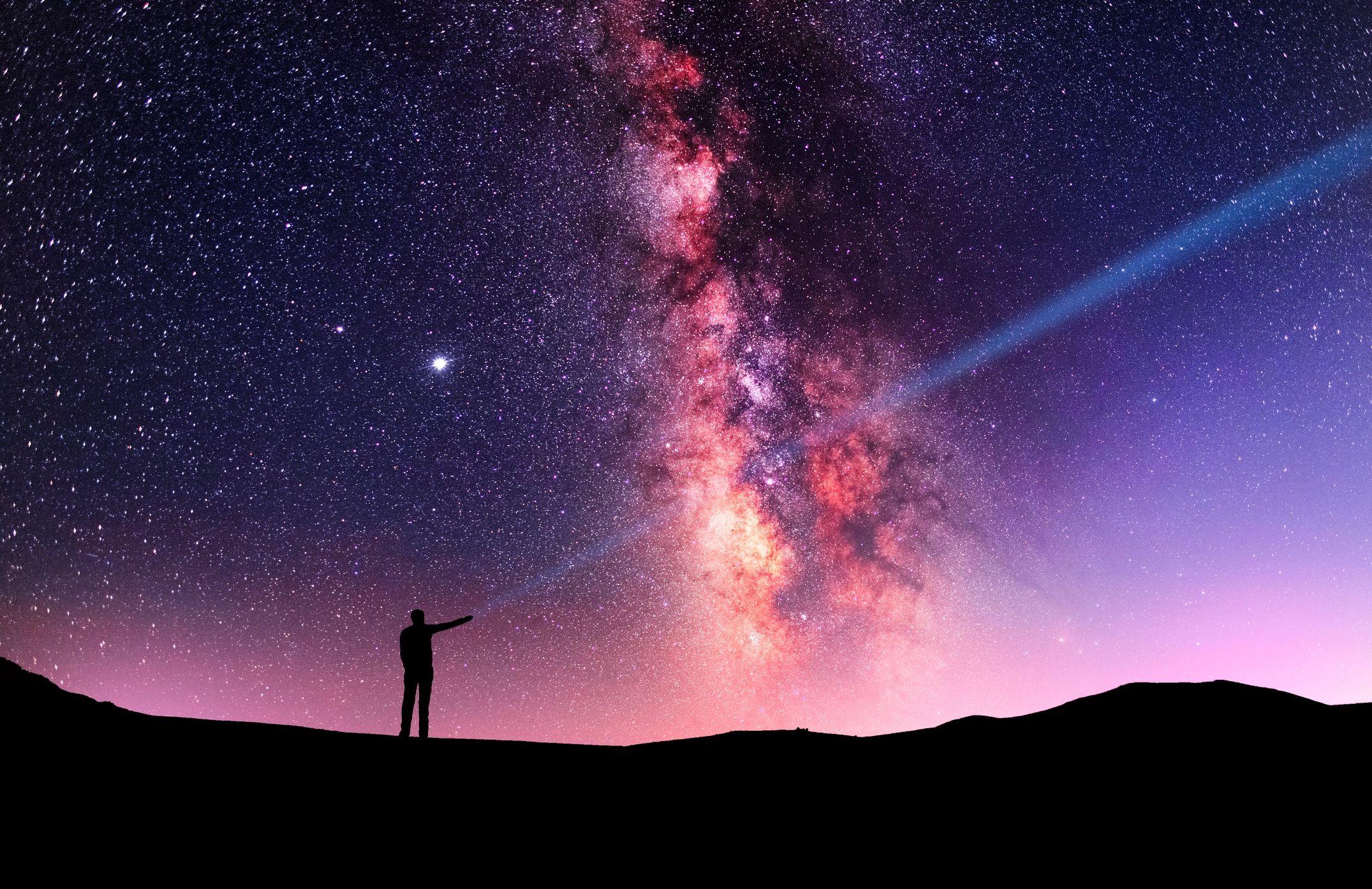 A crescent moon with detailed craters